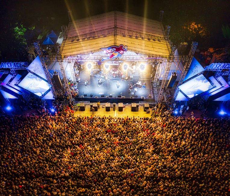 People Watching Concert During Nighttime