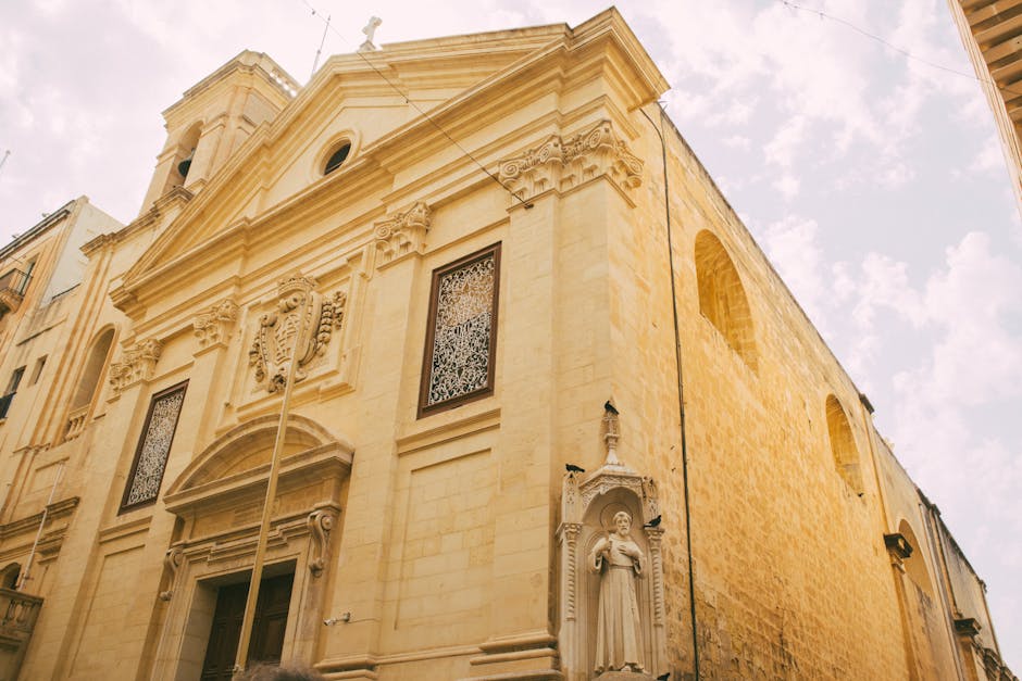 Historic Church in Valletta, Malta