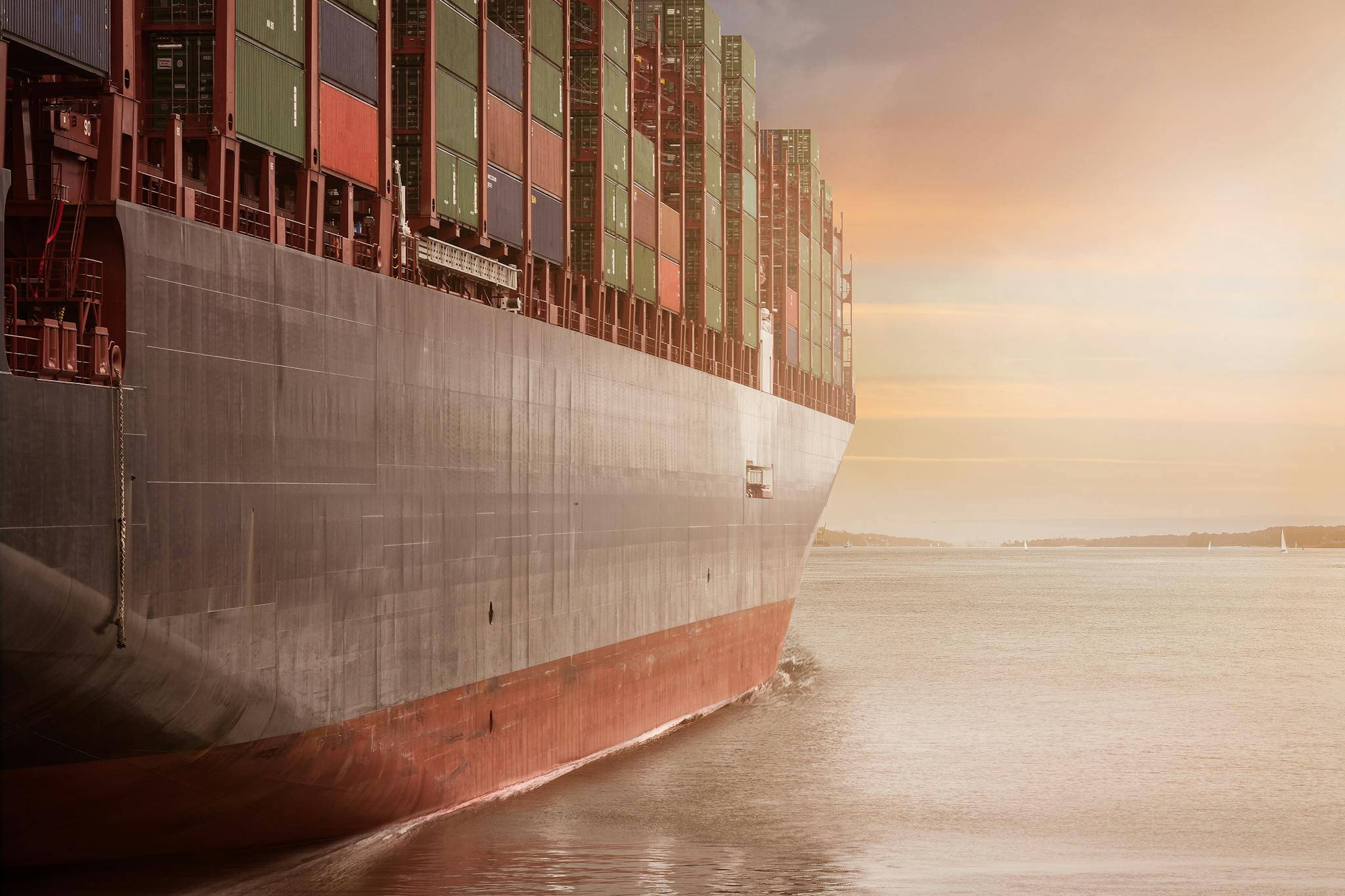 containers at port