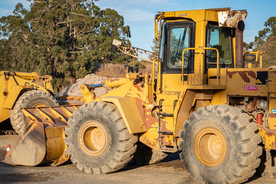 A Yellow Excavator