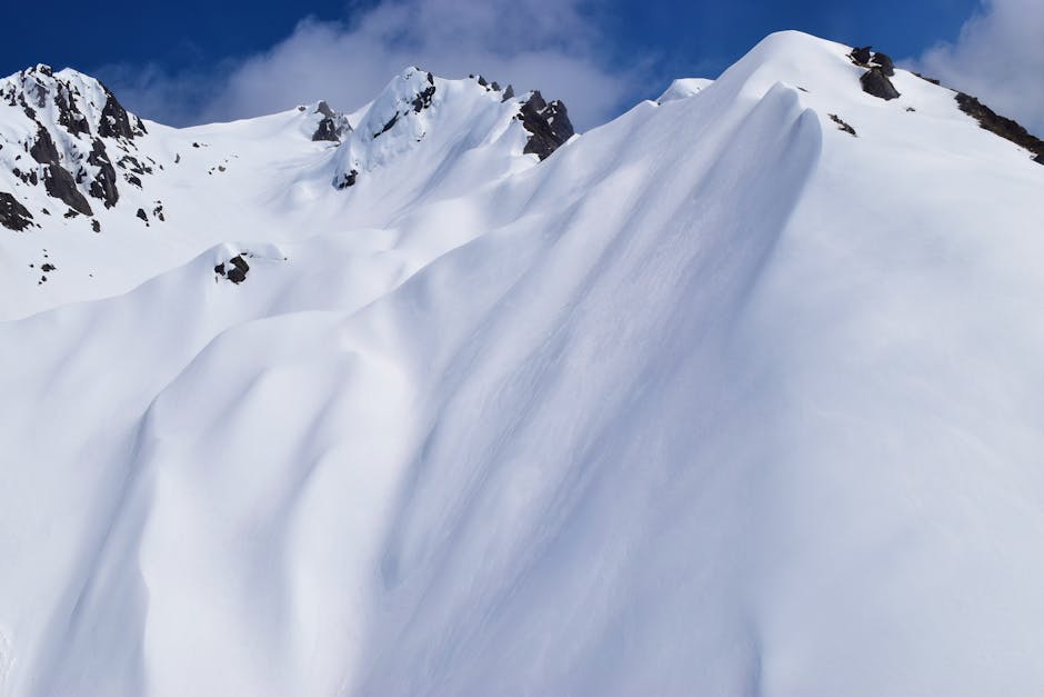 Snow Cover Mountain Slope