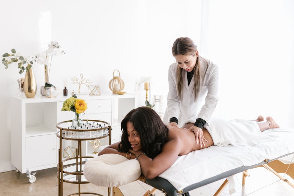 A Woman Having a Massage Therapy