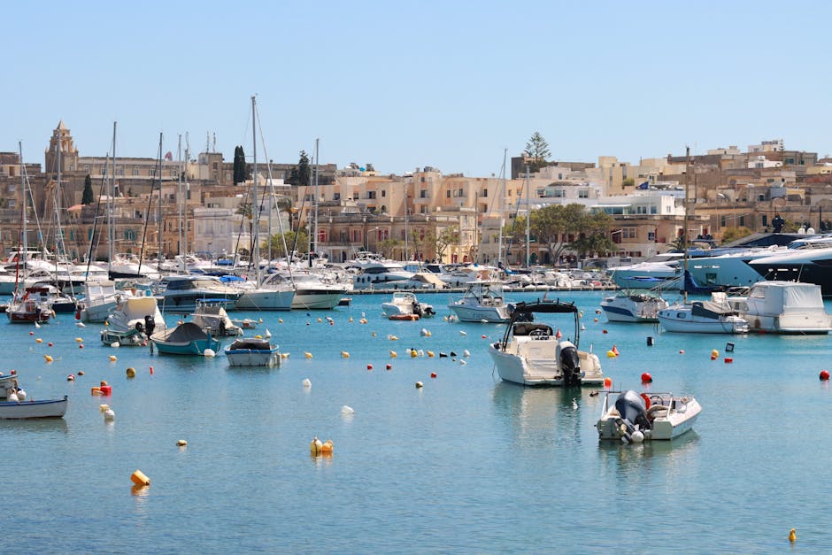 Sea Coast in Valletta in Malta