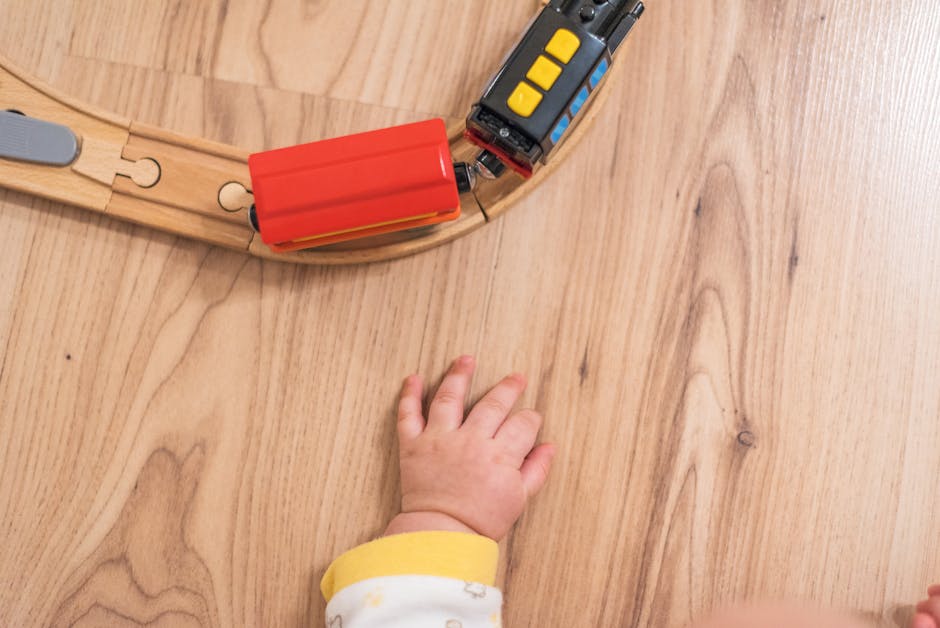 Red and Black Toy Train