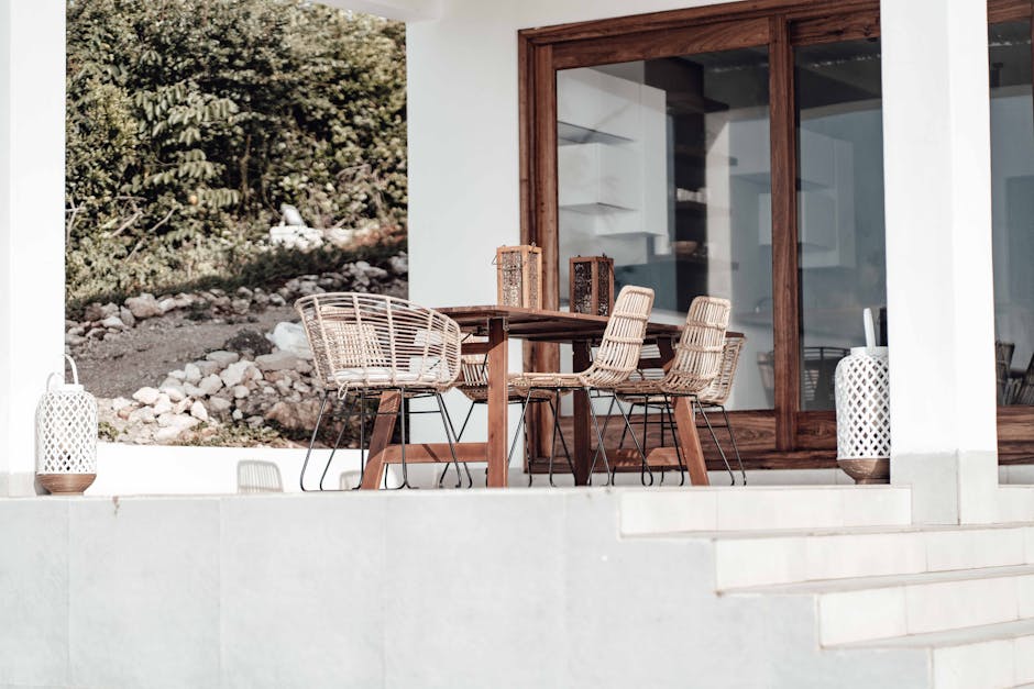 Outdoor Furniture in the Patio