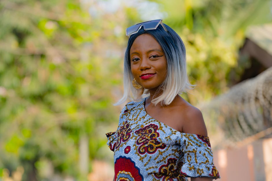 Beautiful Woman with Sunglasses Smiling