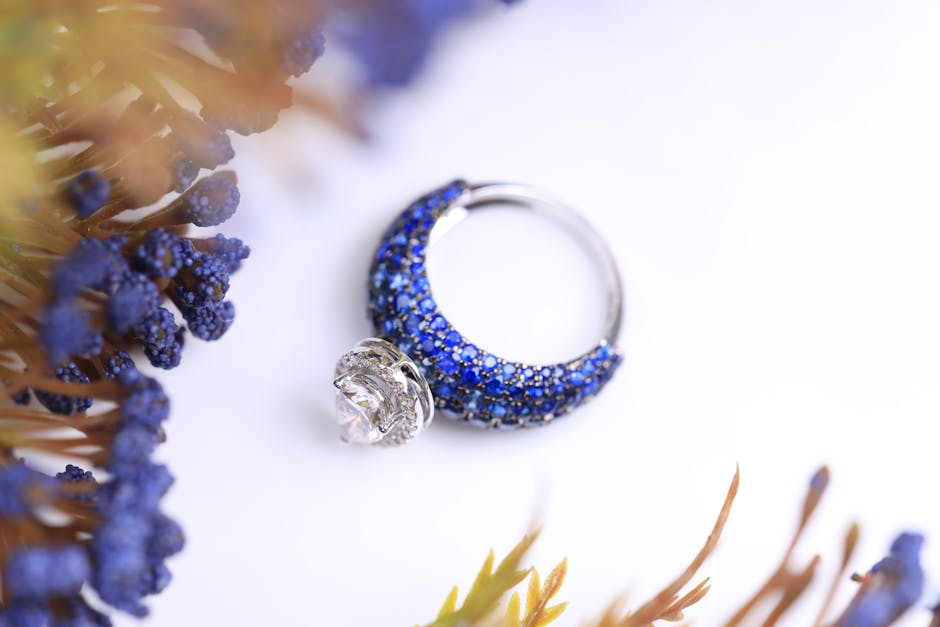 Diamond Ring Among Dry Flowers