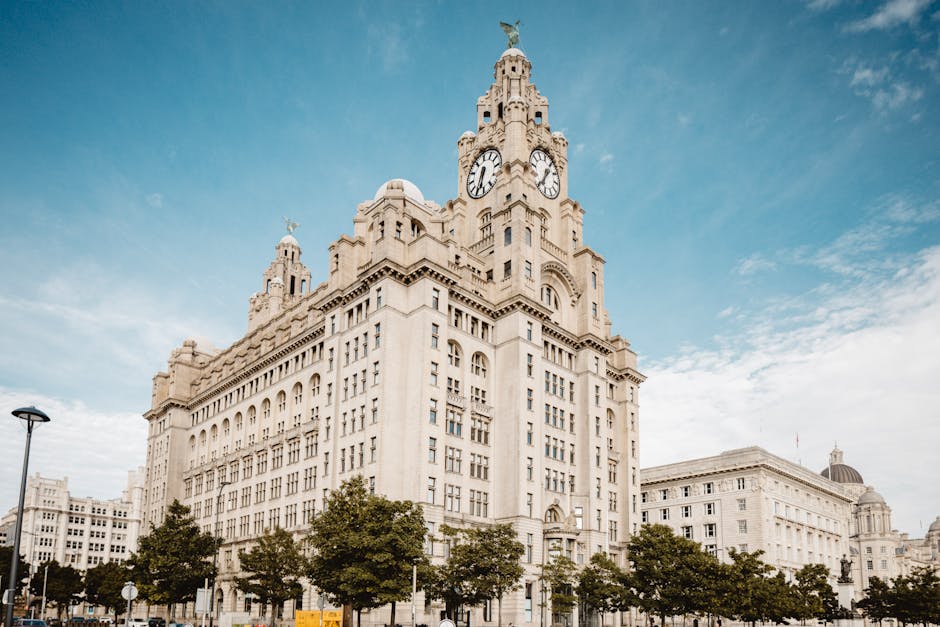 The liver building in liverpool, england