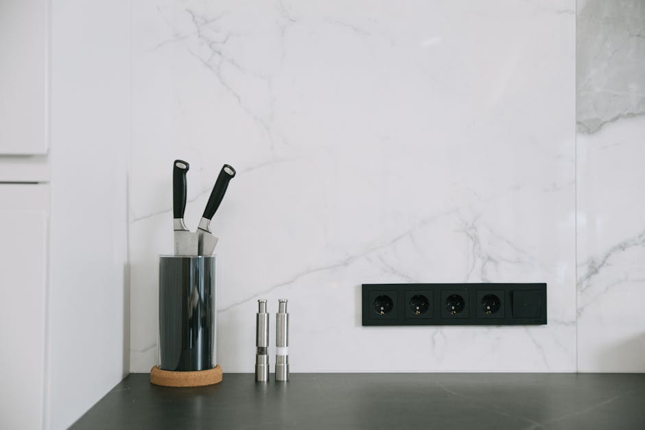 Stainless Knives on the Table