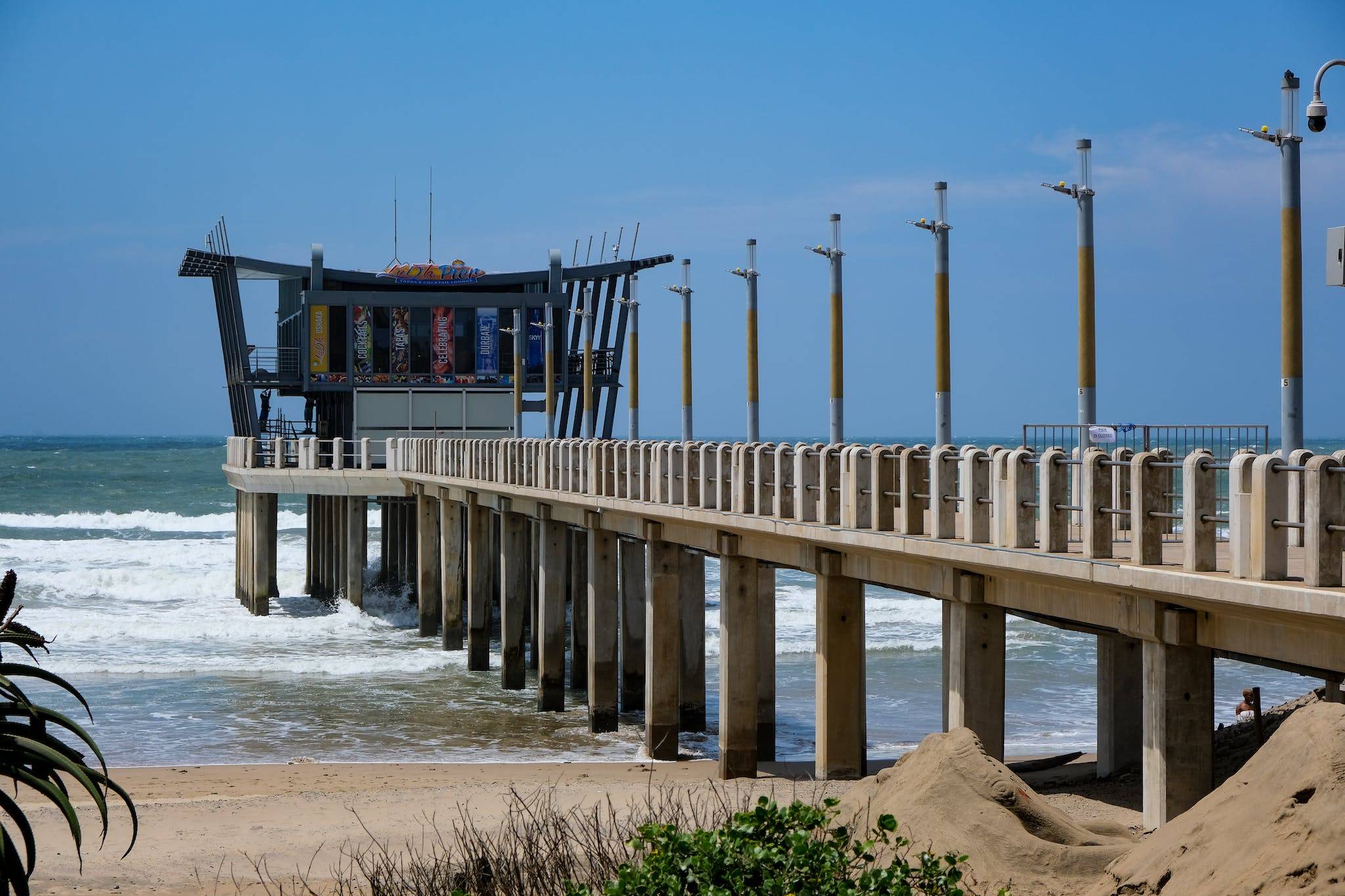 Free stock photo of architecture, beach, bridge