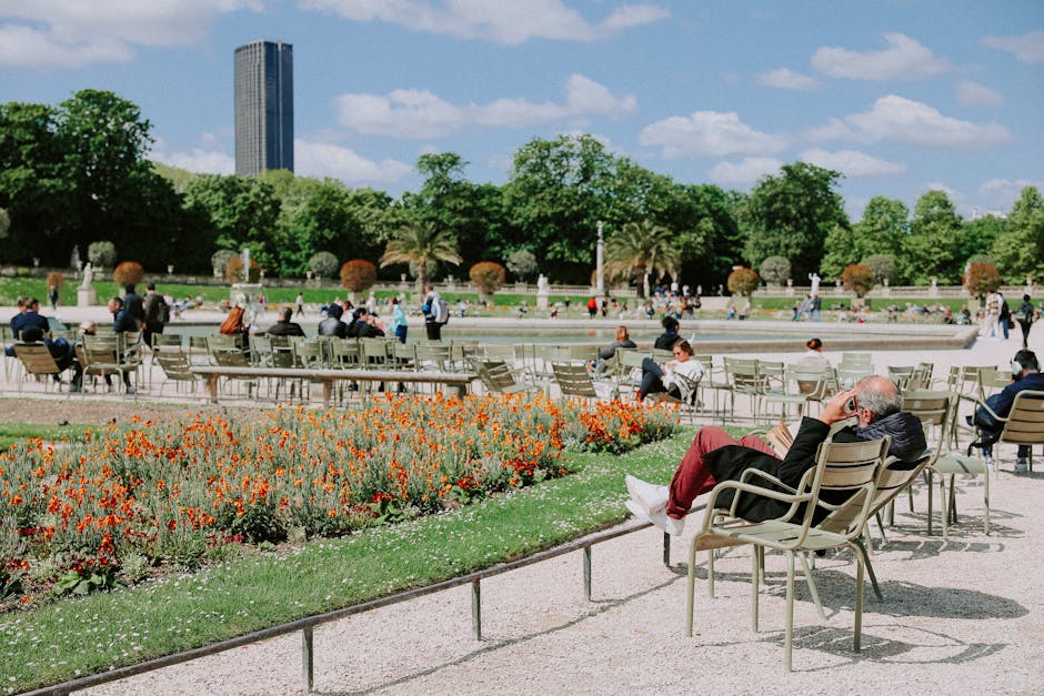 Relaxation in Luxembourg Garden