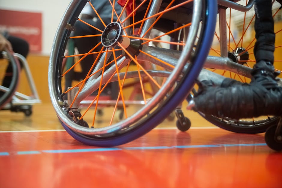 Close-up of a Wheelchair