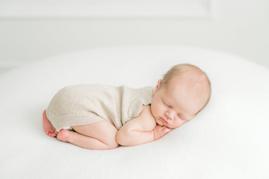 Baby Lying Down and Sleeping