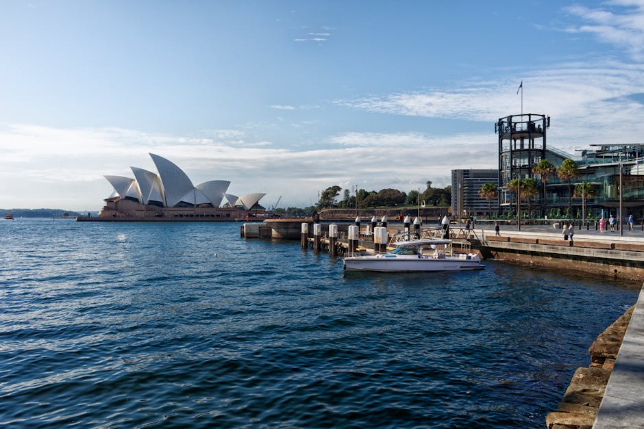 Early Morning Sydney Opera House with Water Taxi