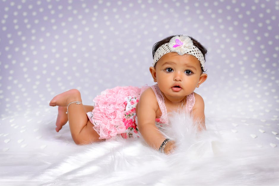 Cute ethnic baby in headband