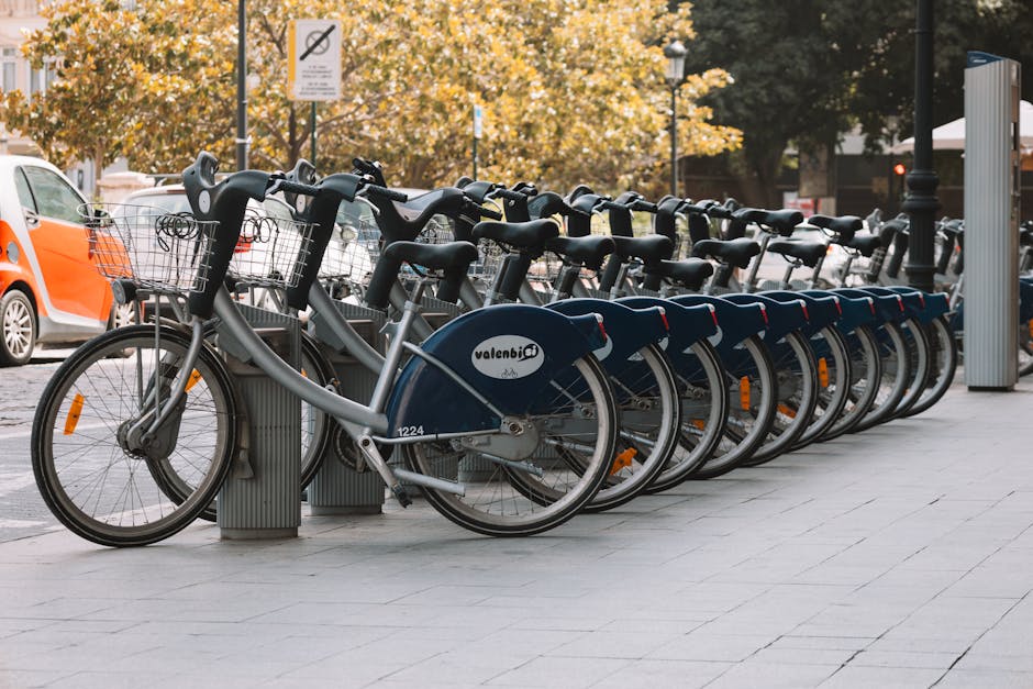 Bicycles by the Street