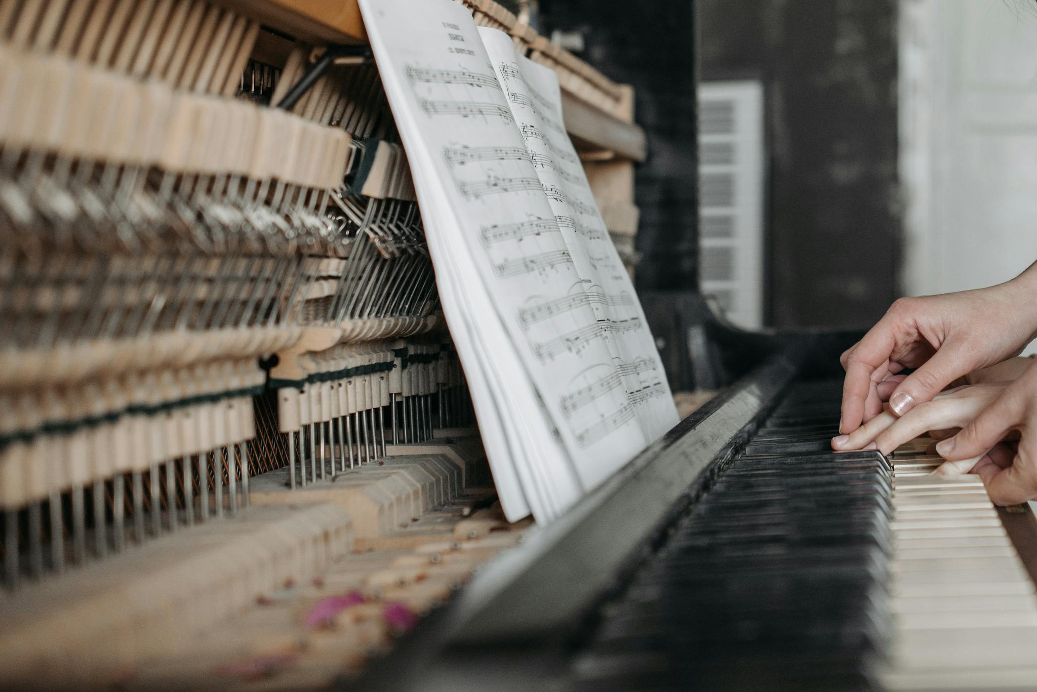 Fingers on Piano Keys