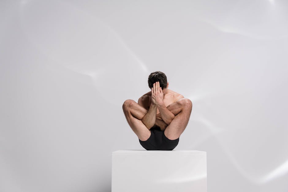 A Flexible Man doing Stretching