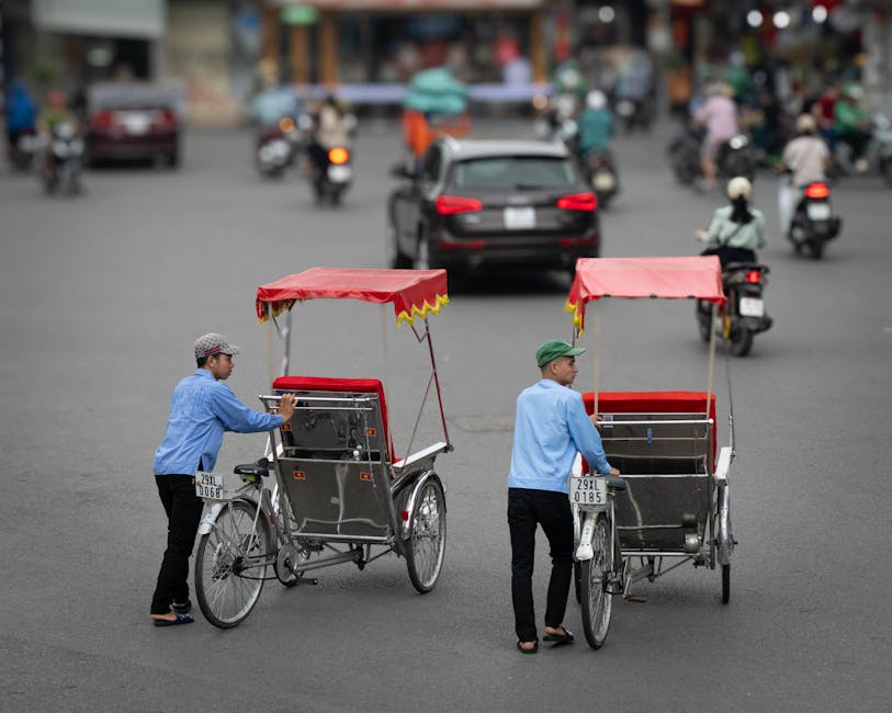 Trishaw service in Hanoi