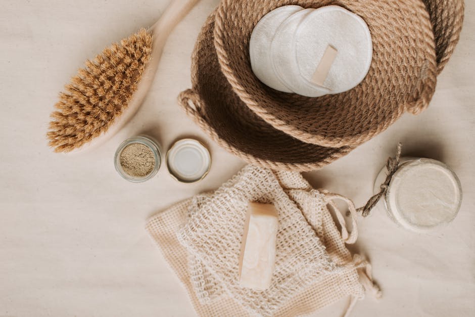 Brown and Beige Straw Basket