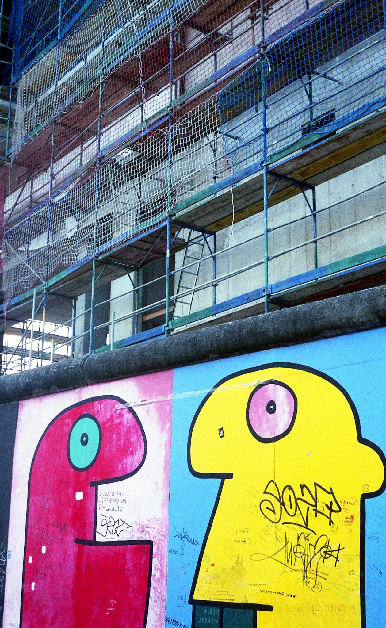 Graffiti Wall With Scaffolding