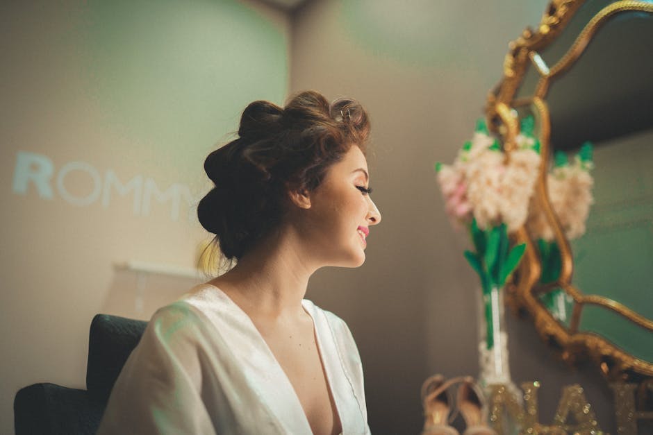 A Woman in an Elegant Hairstyle