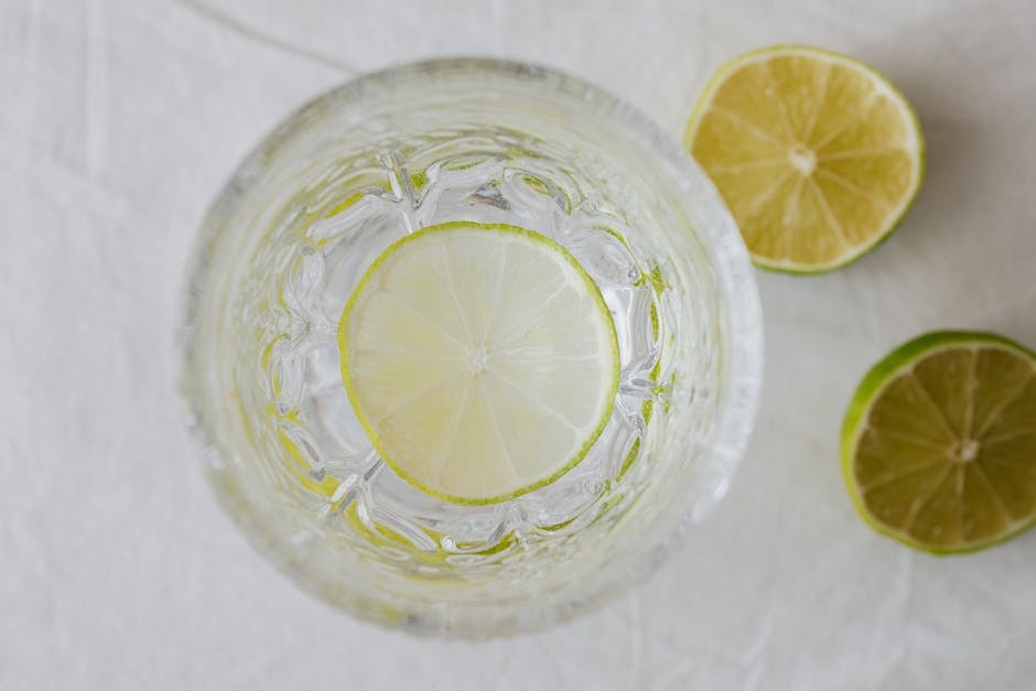 Lime Lemonade In Crystal Glass