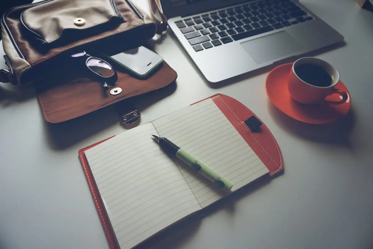 Laptop bags with a computer and work essentials