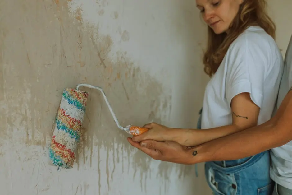 Couple with Brush during Renovation