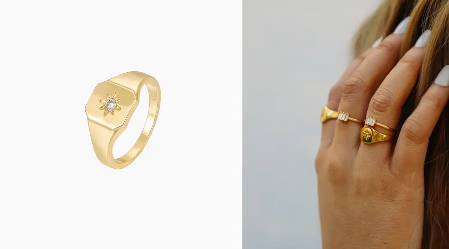 signet rings stacking