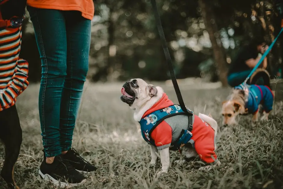 Close up of Pug in Clothes