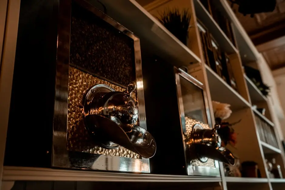 Coffee Beans Dispenser on a Shelf