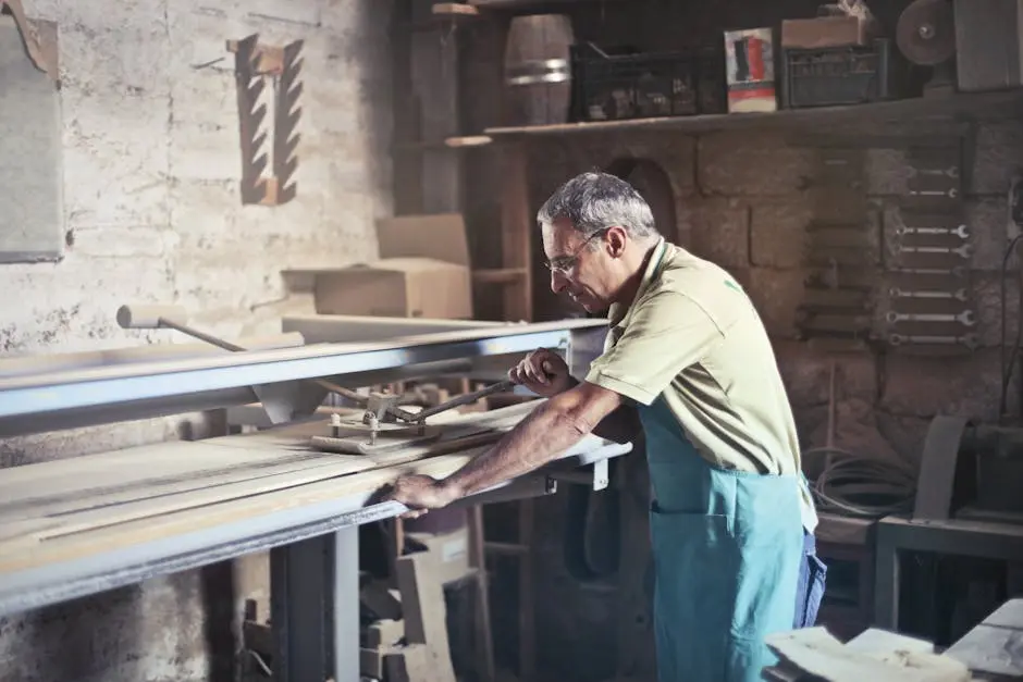 Photo of Man Using Gray Metal Tool