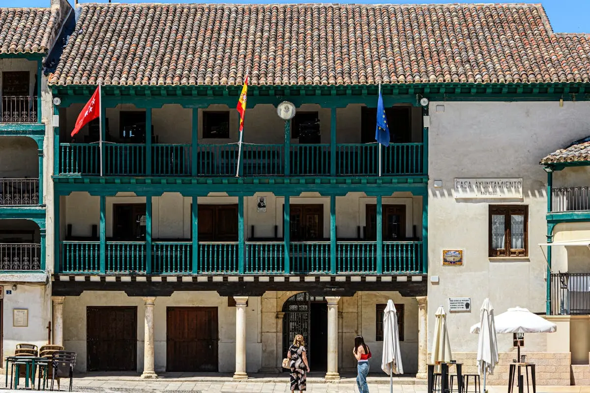 Plaza Mayor in Chinchon in Spain