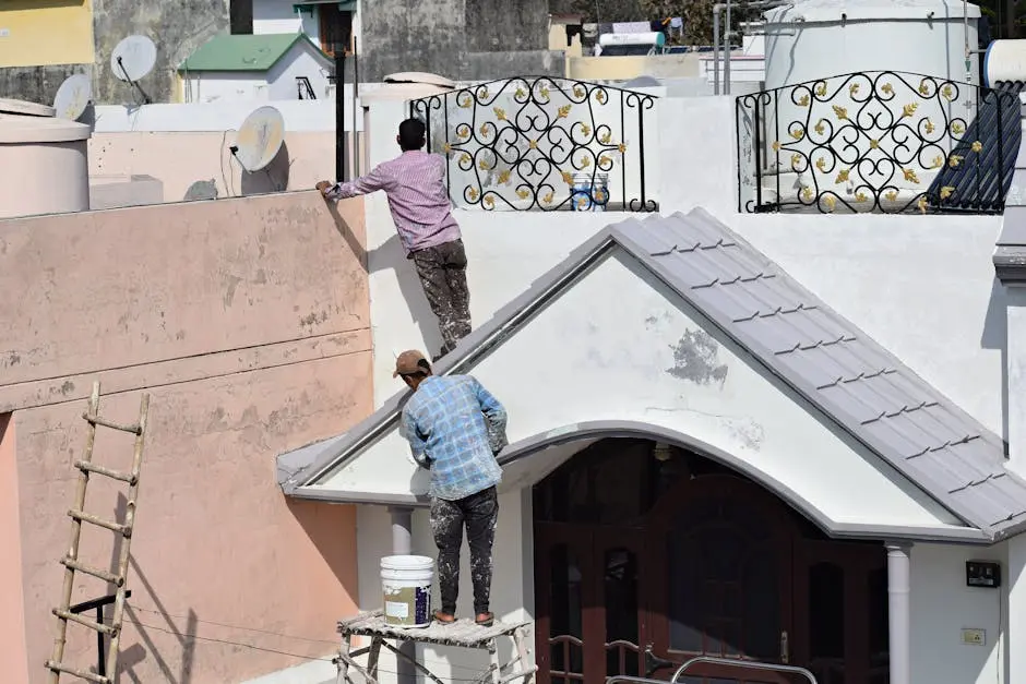 Workers on Roof