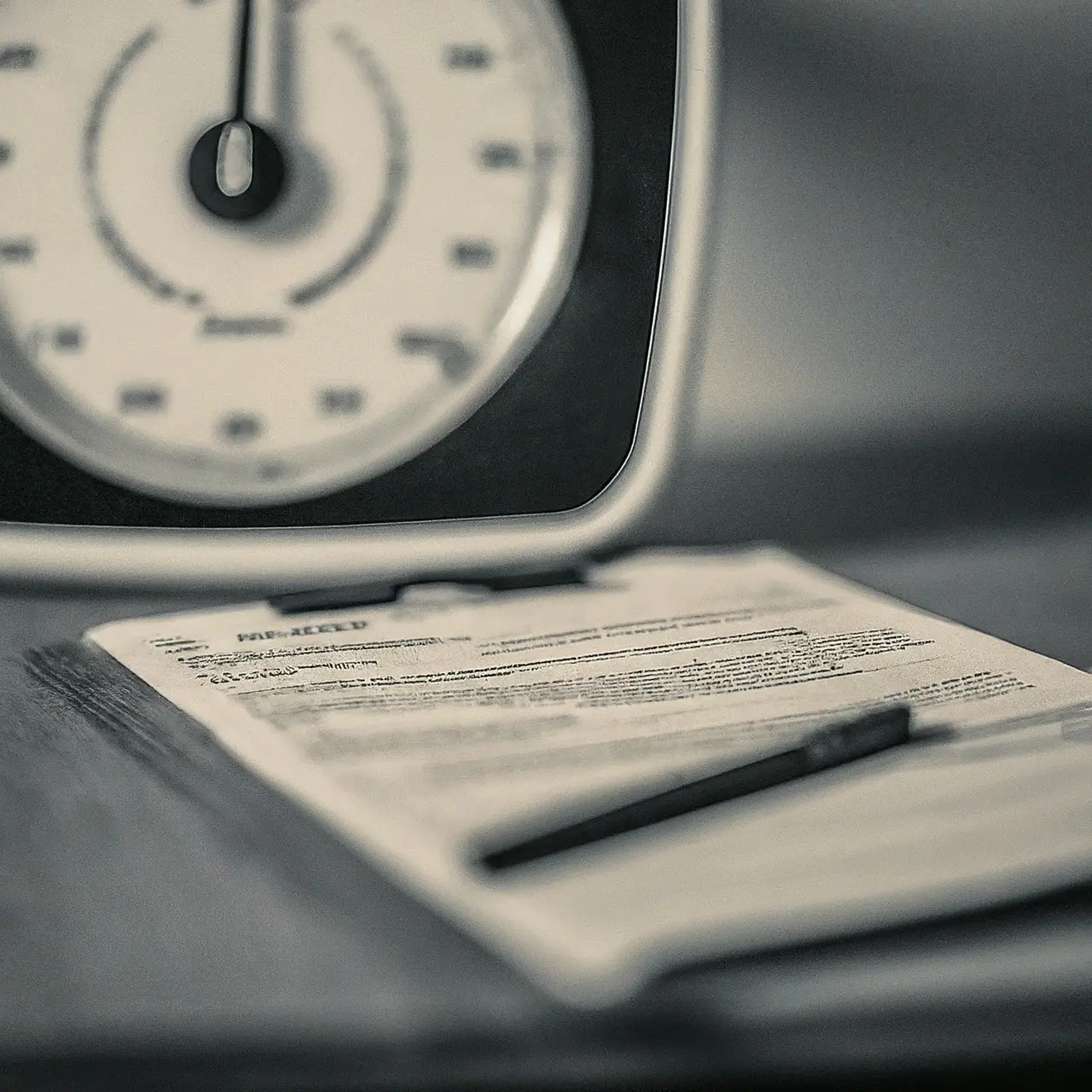 Medical office with consultation documents and a weight scale. 35mm stock photo