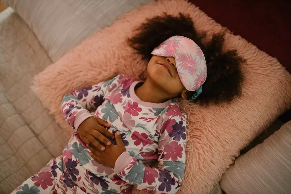 Child in Sleep Mask