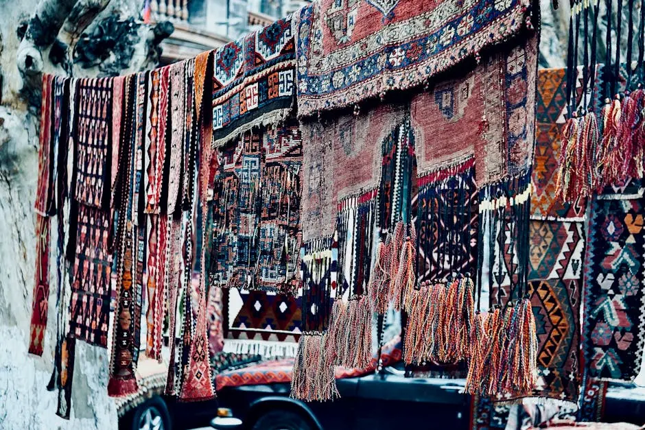 Display of Handmade Rugs