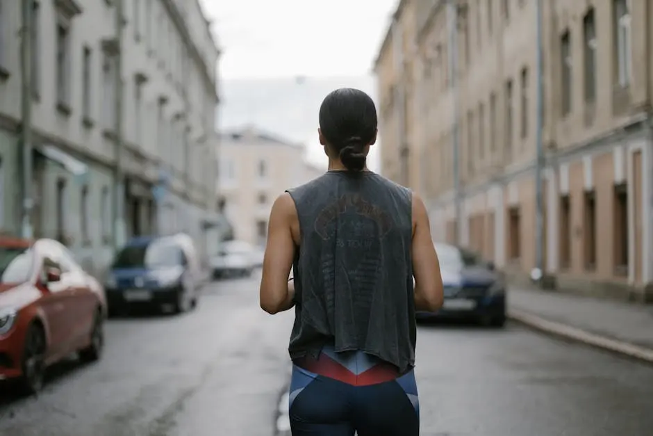 A Woman Wearing a Tank Top and Leggings