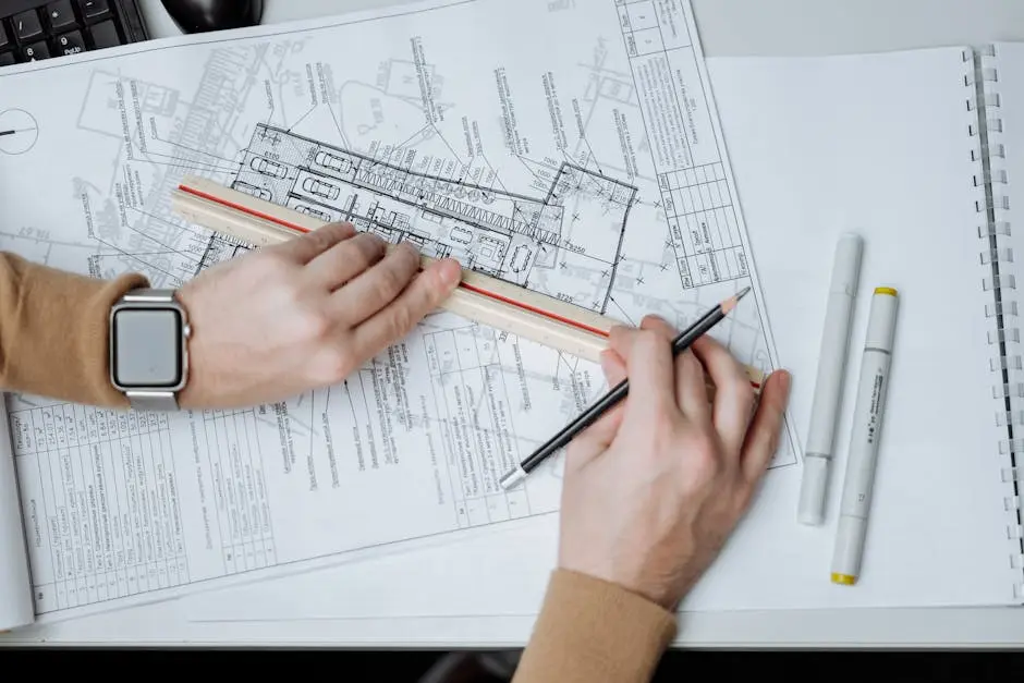 Person Holding a Pencil and a Ruler