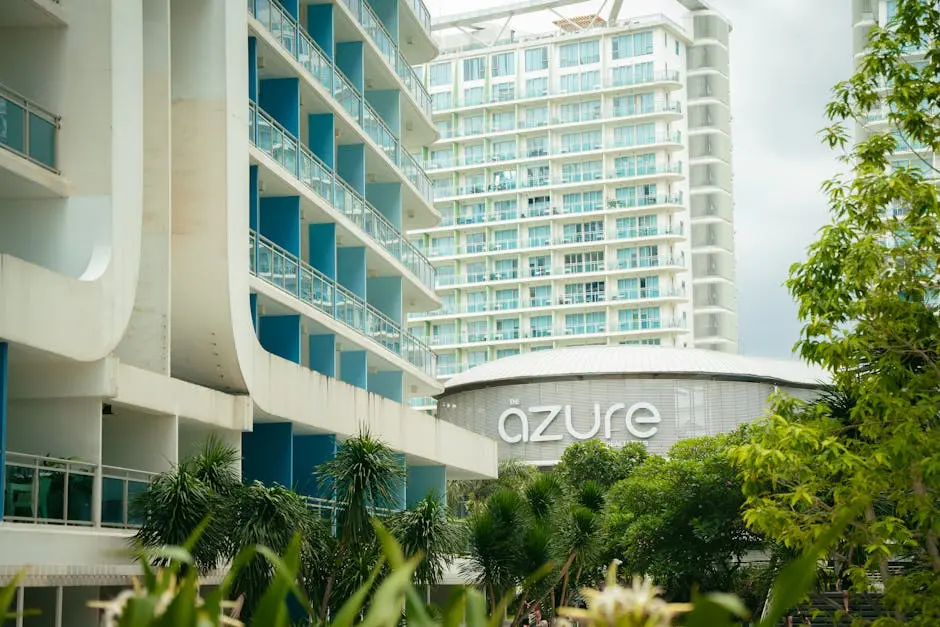 Azure at the beach resort