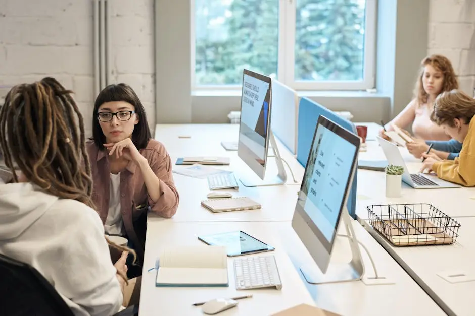 People in Front of the Computers