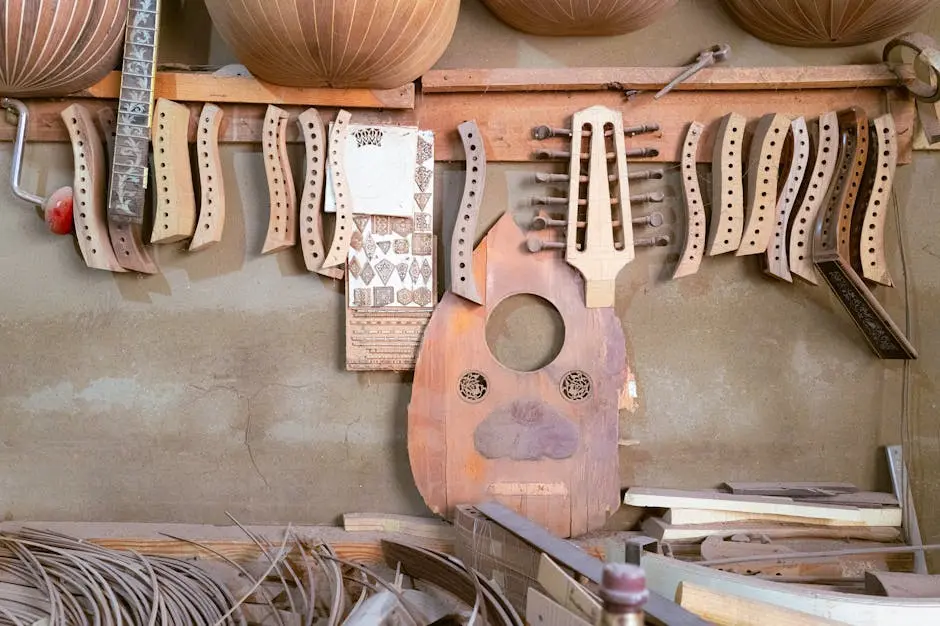 Display Window of Luthier Workshop