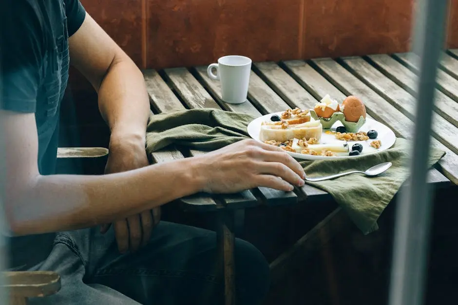 Person Holding White Ceramic Plate With Food