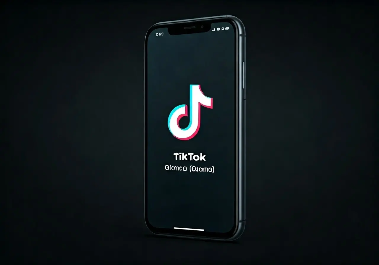 A smartphone displaying TikTok with a growing view count. 35mm stock photo