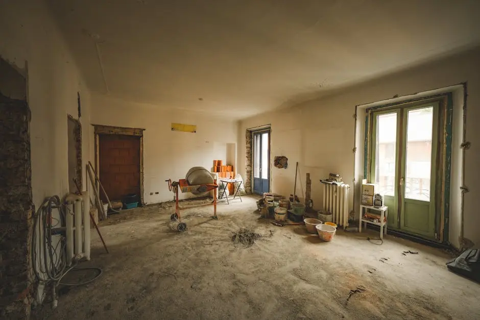 Interior of a Room under Renovation