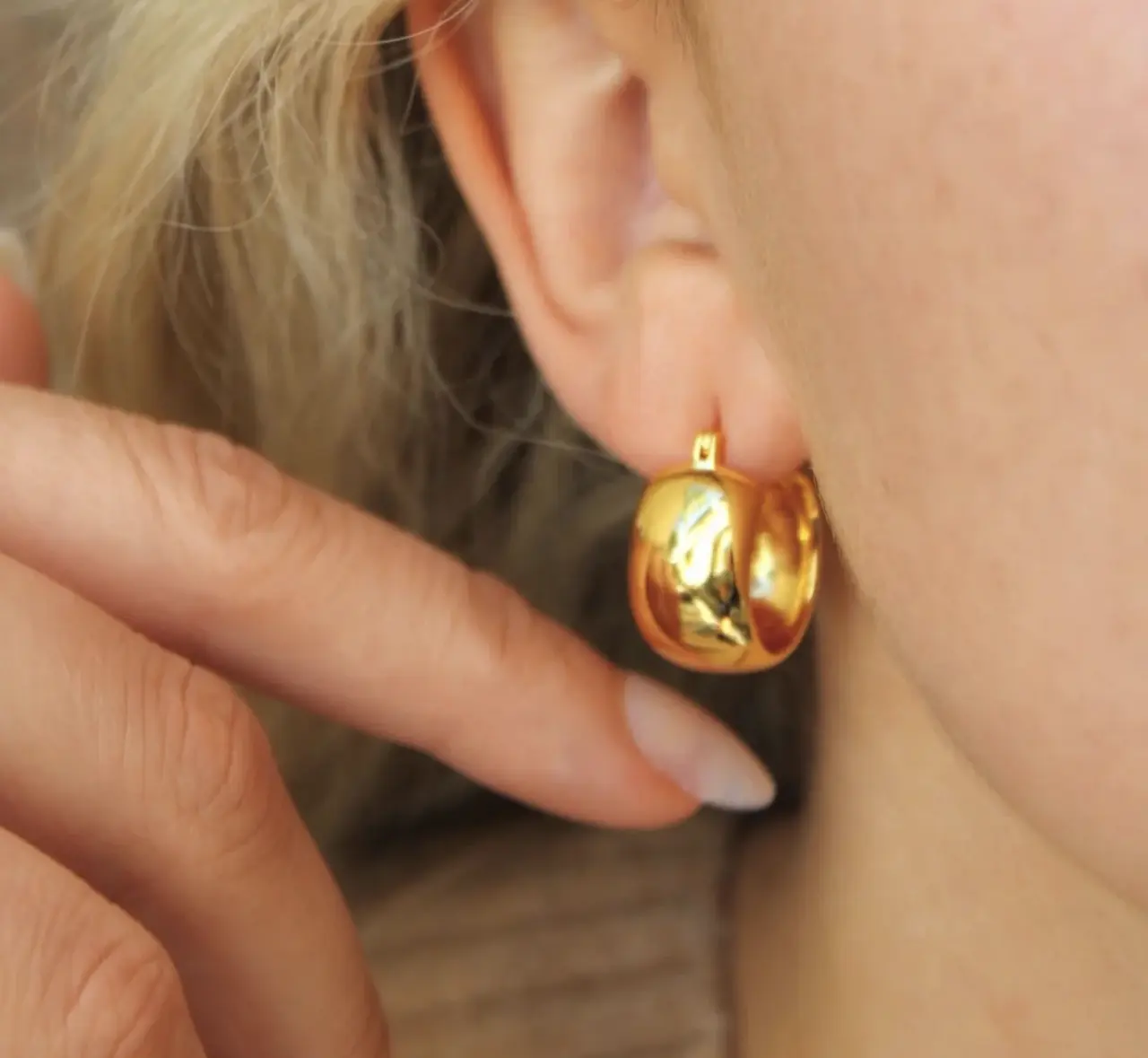 gold plated earrings