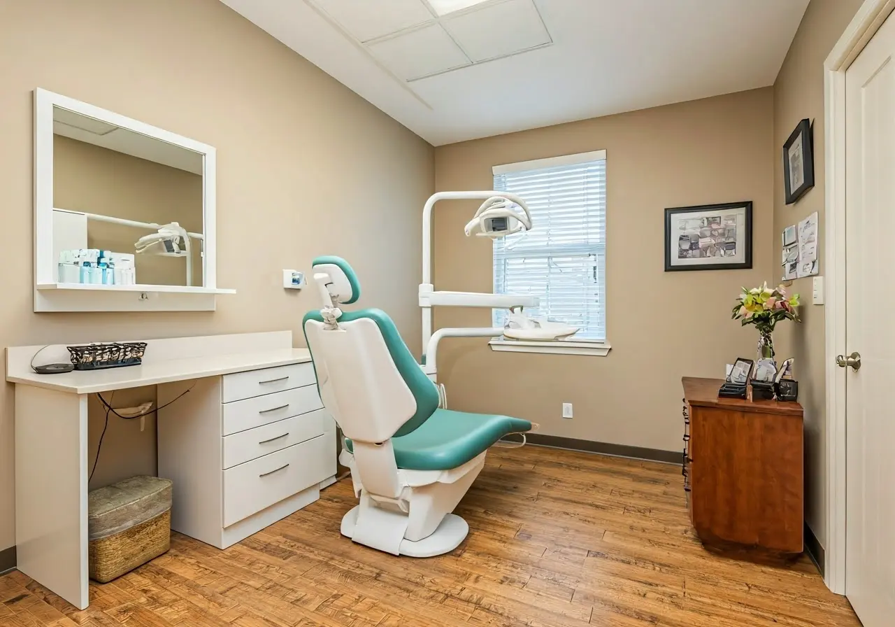 A cozy dental office with a welcoming atmosphere in Trinity. 35mm stock photo