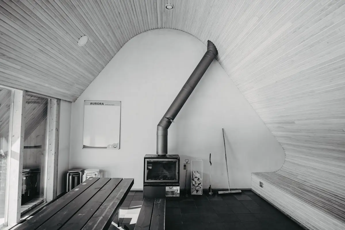 Interior of Scandinavian Cottage