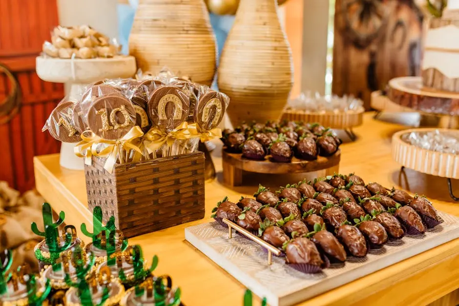 Table with Decorative Snacks